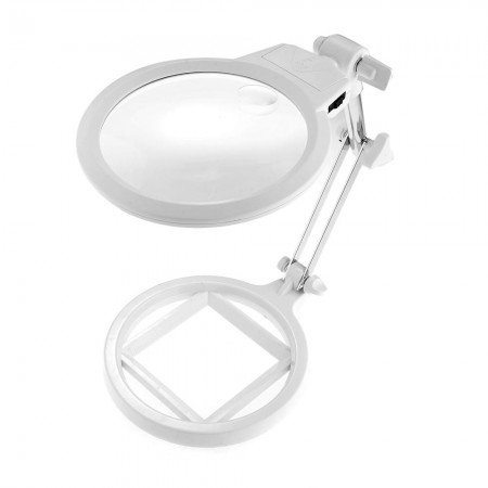 2 6 Foldable Jeweler Eye Loupe Magnifier Magnifying Glass with LED Light