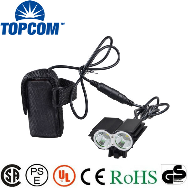 LED Rechargeable 2000 Lumen Bike Front Light For Outdoors