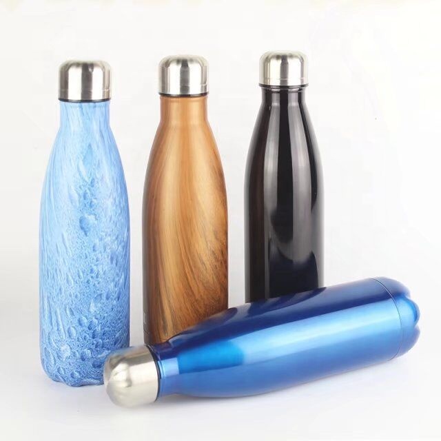 Double Wall Vacuum Flask Bottle Insulated Stainless Steel Sport Drinking Water Bowling Bottle