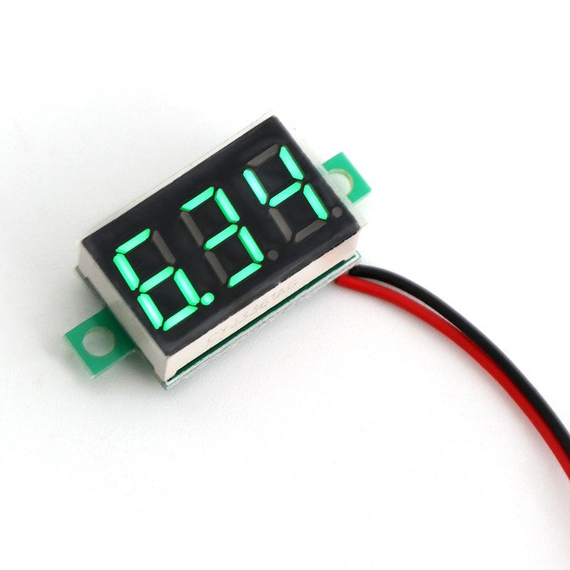 Digital Voltmeter 0.36inch  2-wires DC 2.50 to 32.0V LED Volt Meter Voltage Gauge