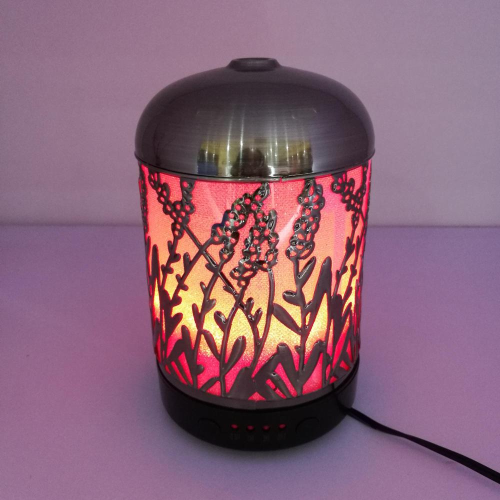 100ml Metal Aroma Diffuser with Colorful LED spa room humidifier new arrival 2019 trending product on amazon