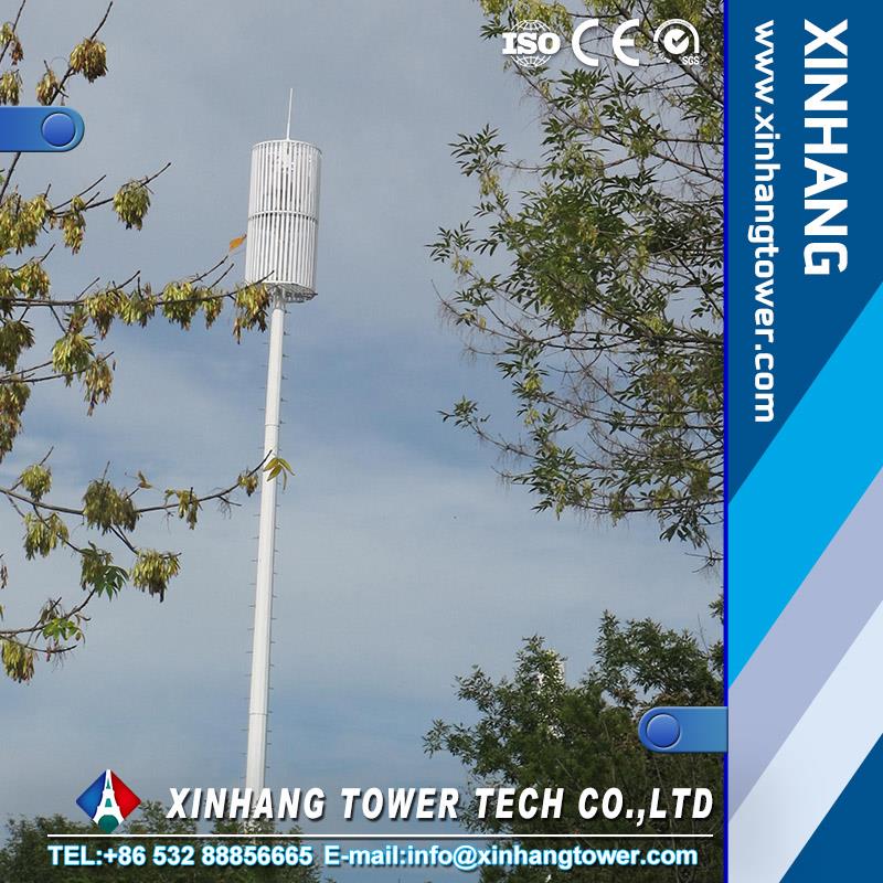 galvanized steel tower high mast pole lighting