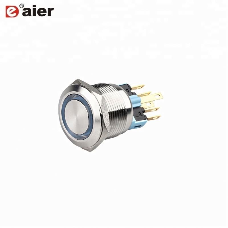 22mm 6 Solder Terminal Ring Light Engine Push Switch