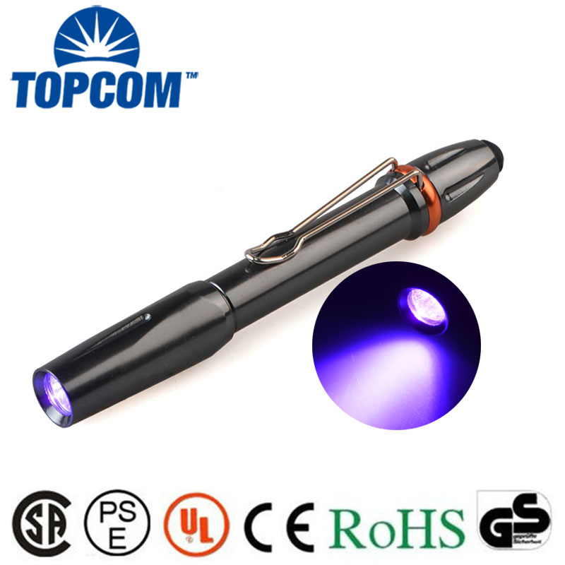 Top Quality High Power UV Black light Penlight 3W LED 365nm 395nm UV Pocket Light