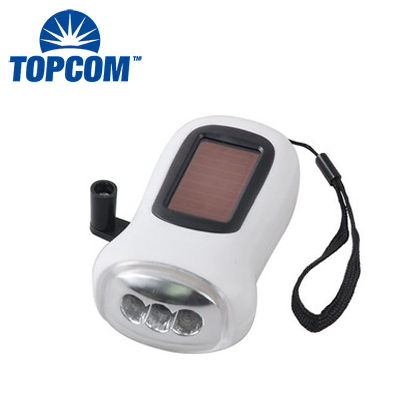 TP-PH005 Rechargeable Dynamo Solar LED Logo Torch