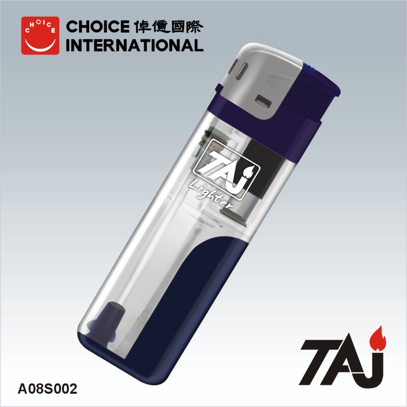 TAJ Brand electronic led lighter with print