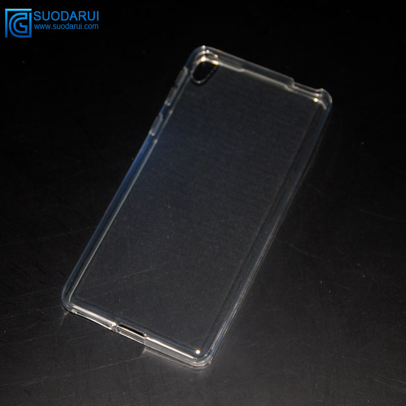 Silicon Clear TPU cover For Sony Xperia E4 transparent case