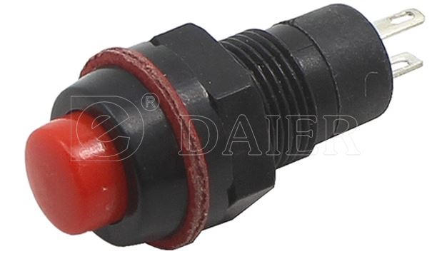 10mm Plastci Round Button Latching Pushbutton Switch