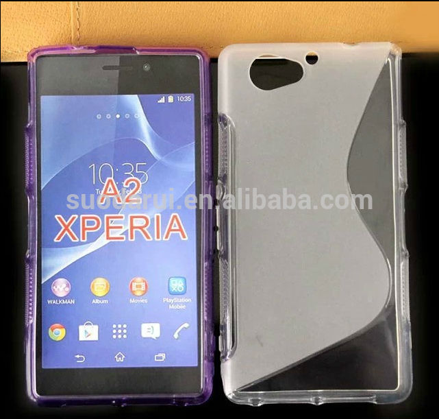 S-line Gel TPU case for sony xperia A2 Cover Mix color