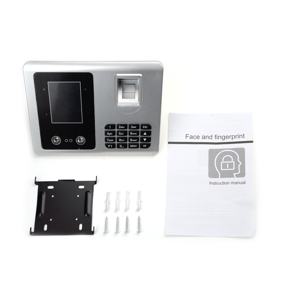 2.8 TFT Fingerprint Face Recognition Attendance Machine Time Clock Recorder Employee Checking-in Reader USB