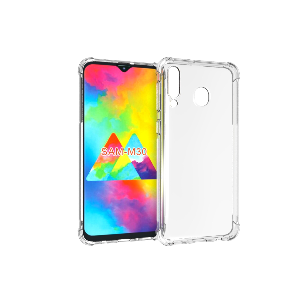 Transparent Shockproof soft  case For Samsung Galaxy M30 Tpu cover