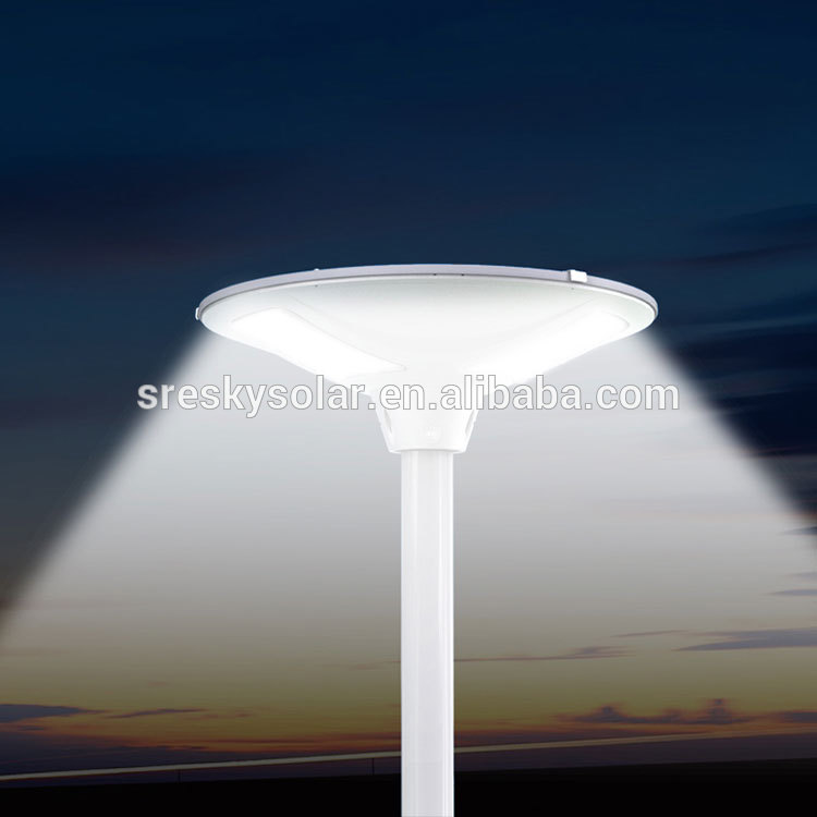 Round All In One Par Lot Led Street Lamp Solar Power