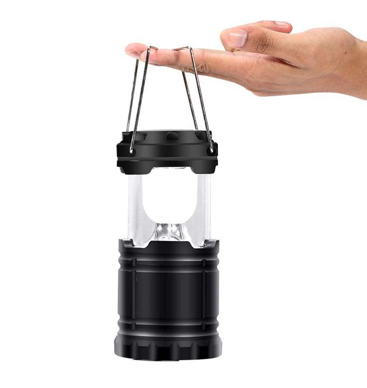 Get Free Sample Outdoor Emergency ABS 3*AA Battery 6 Led Folding Portable Camping Lantern Lamp