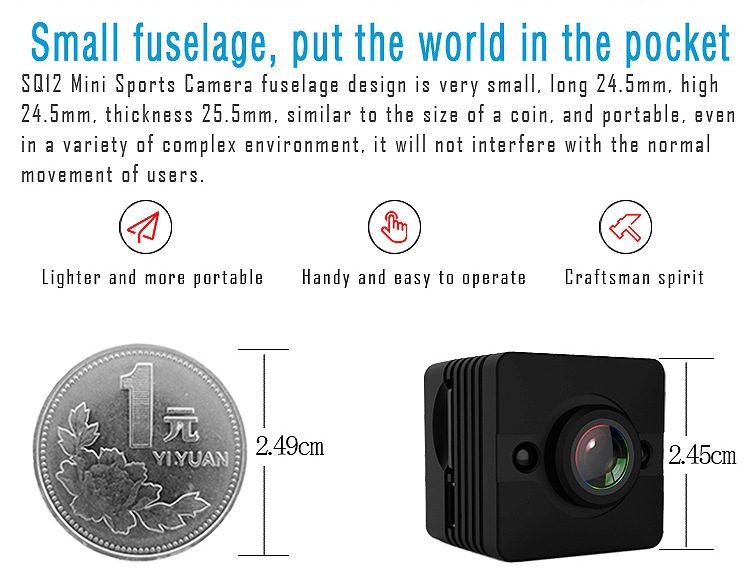 Original Mini Cam SQ12 video mini camera Waterproof Camcorder