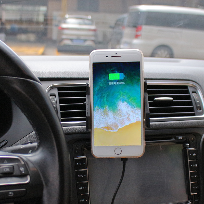 Newest Infrared sensor smart control 10W Wireless Car Charger for iphone X