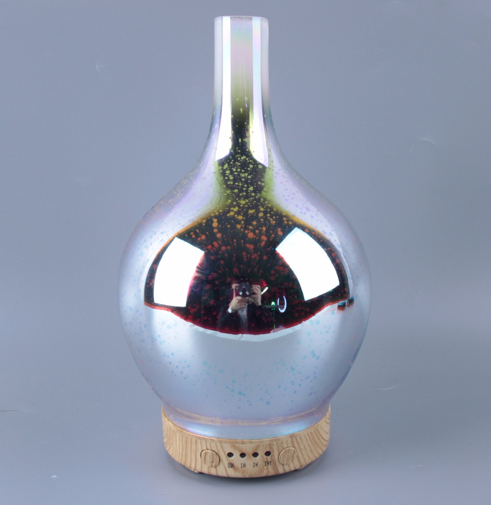 Decorative Gift 3D Glass Bottle Reed Diffuser Electric Aroma Diffuser