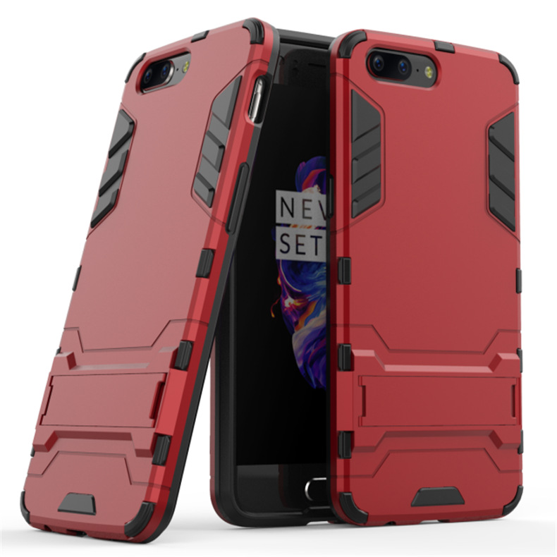 Hot sale shockproof hybrid case cover armor iron man Slim Armor TPU+PC phone case for oneplus 5 3/3T