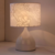 Cloth simple style rose LED table lamp