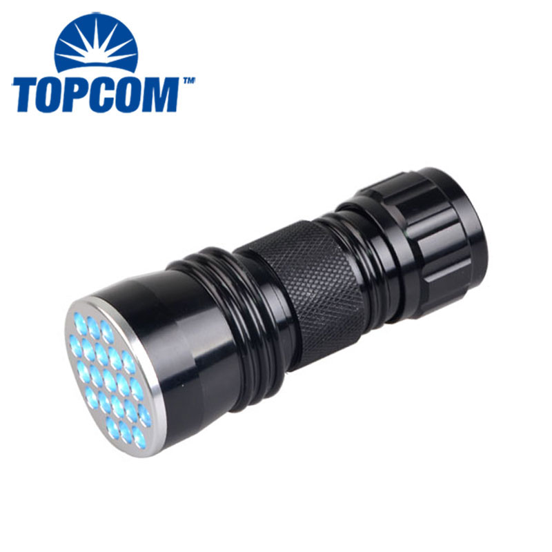 Mini UV Led Torch 21 UV Lamps 395NM Blacklight Led Flashlight for Glow Stone