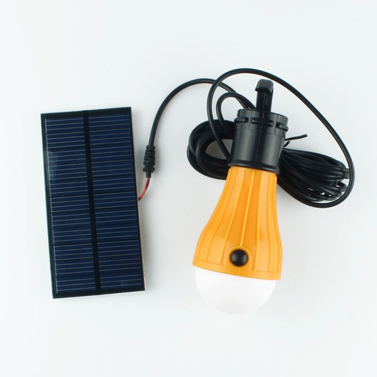 Factory Directly Portable LED Emergency Light Bulb for Home Outdoor Rechargeable Solar Camping Light