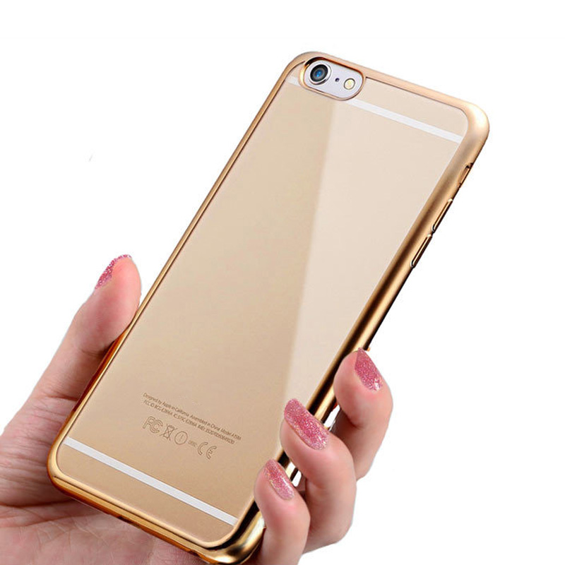 Plating Cover Soft Back shell for iphone 8/8plus TPU Luxury soft & thin in stock