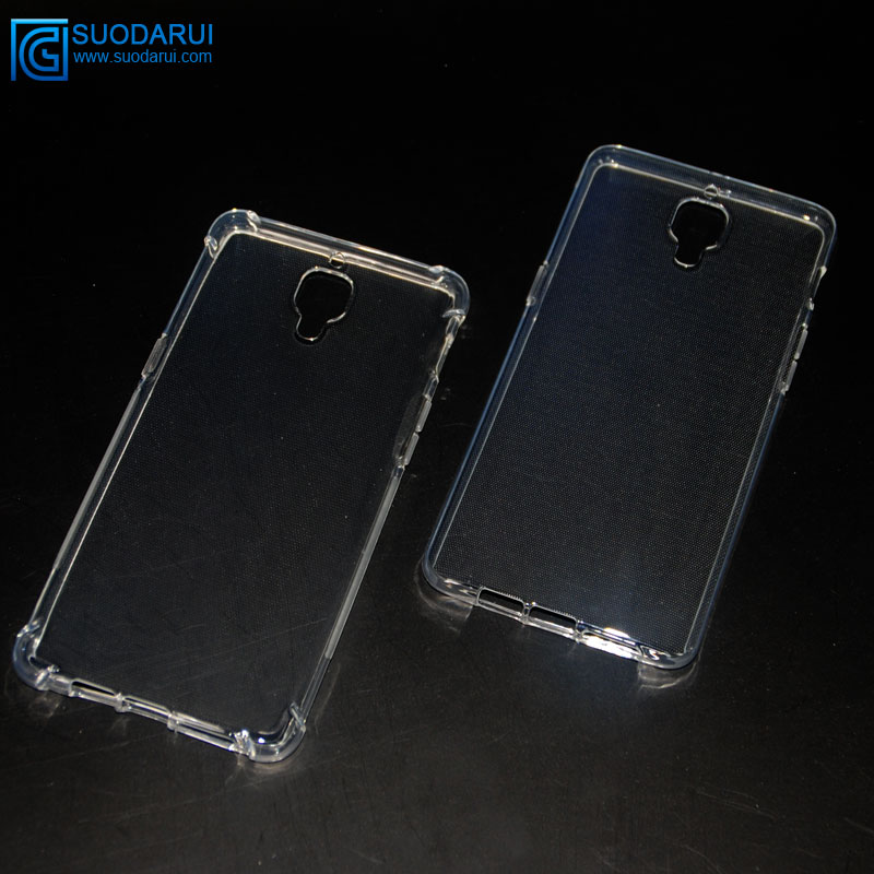 Silicon Clear TPU cover For One Plus 3 transparent case