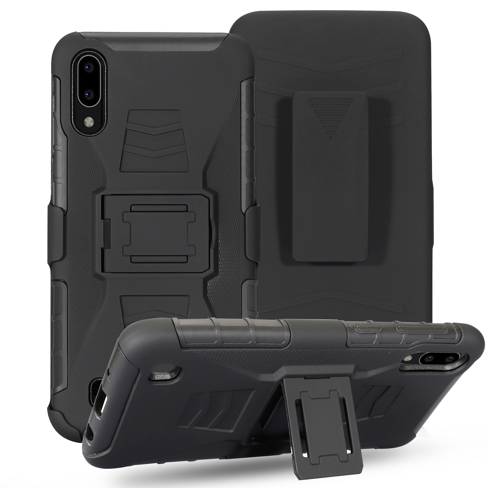 360 Full Body Rugged Phone Cover for Apple iPhone Xs max Xr Cases Robot , Robot Armor Phone Case for Samsung S10 Plus S9 Note 9