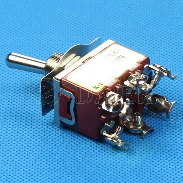 15A 250V 12MM 6Pin 3 Way KN3(C) Toggle Switch DPDT ON OFF ON