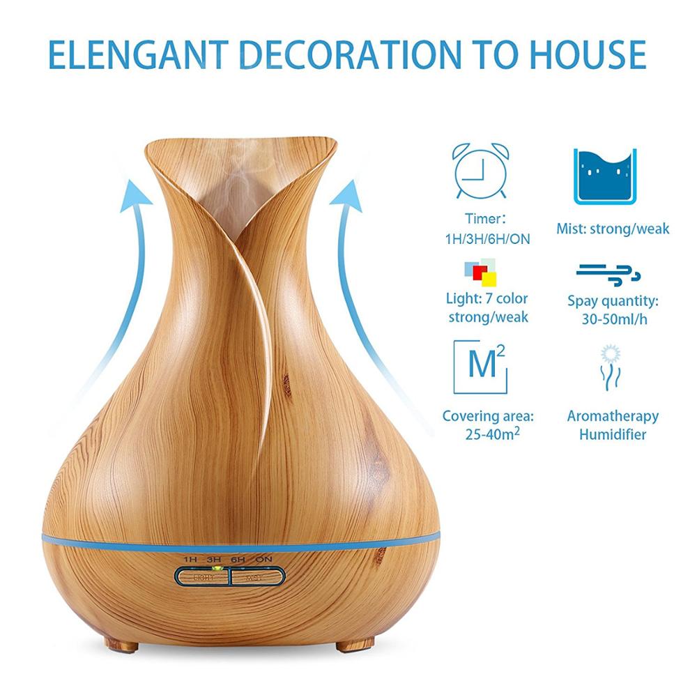 2019 Wholesale New Design Ultrasonic Aroma Mist Diffuser, Ultrasonic Aroma Diffuser Humidifier, Essential Oil Aroma Diffuser