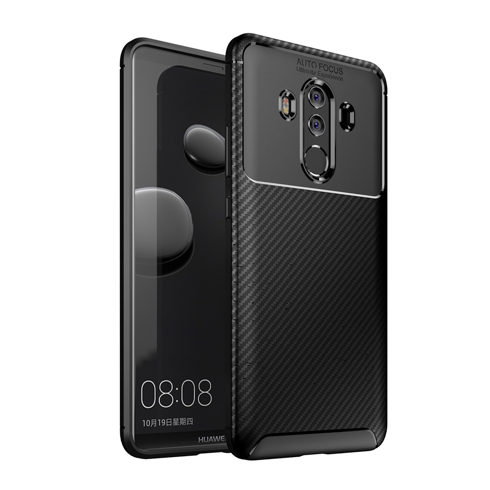 New Premium Shock Protection Carbon Fiber Skin TPU Silicone Case For Huawei Mate 10 Pro