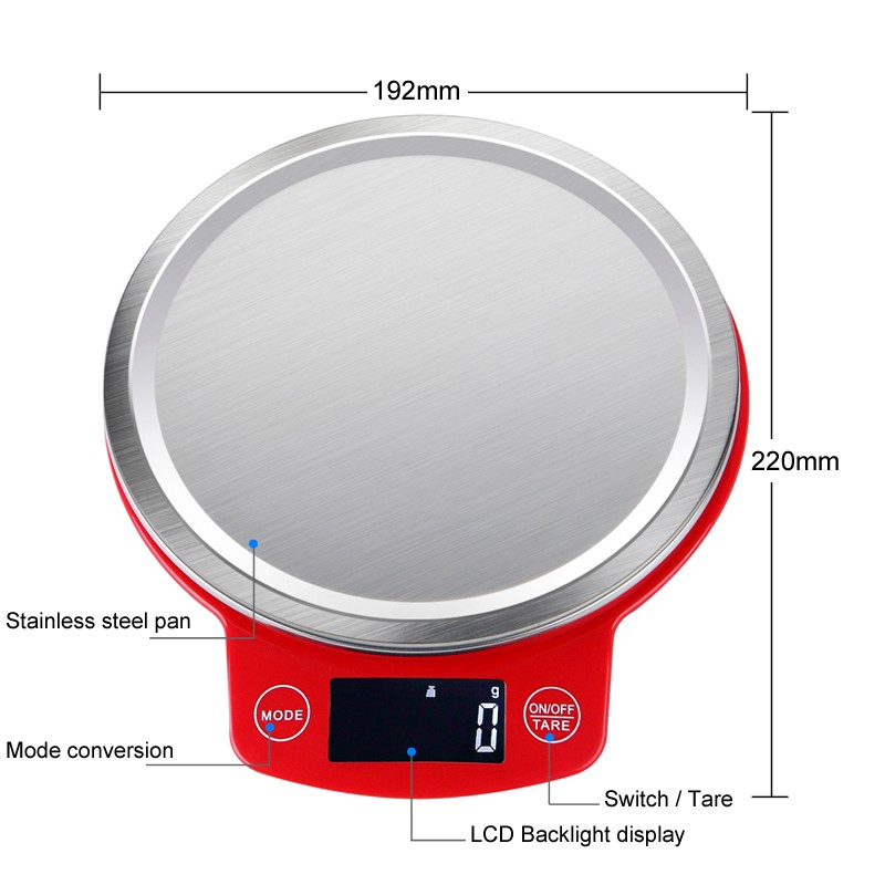 5KG/1g 11lb Digital Kitchen Scales Baking Food Cooking Tool Portable Postal Balance Weighting Scale LCD