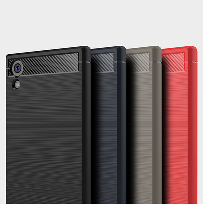 2017 New Arrival Carbon Fiber Tpu case For Sony Xperia XA1 Ultra soft cover