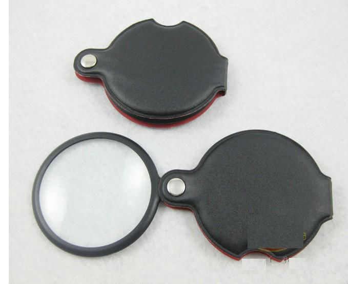 Small Pocket Magnifying Glass with Case