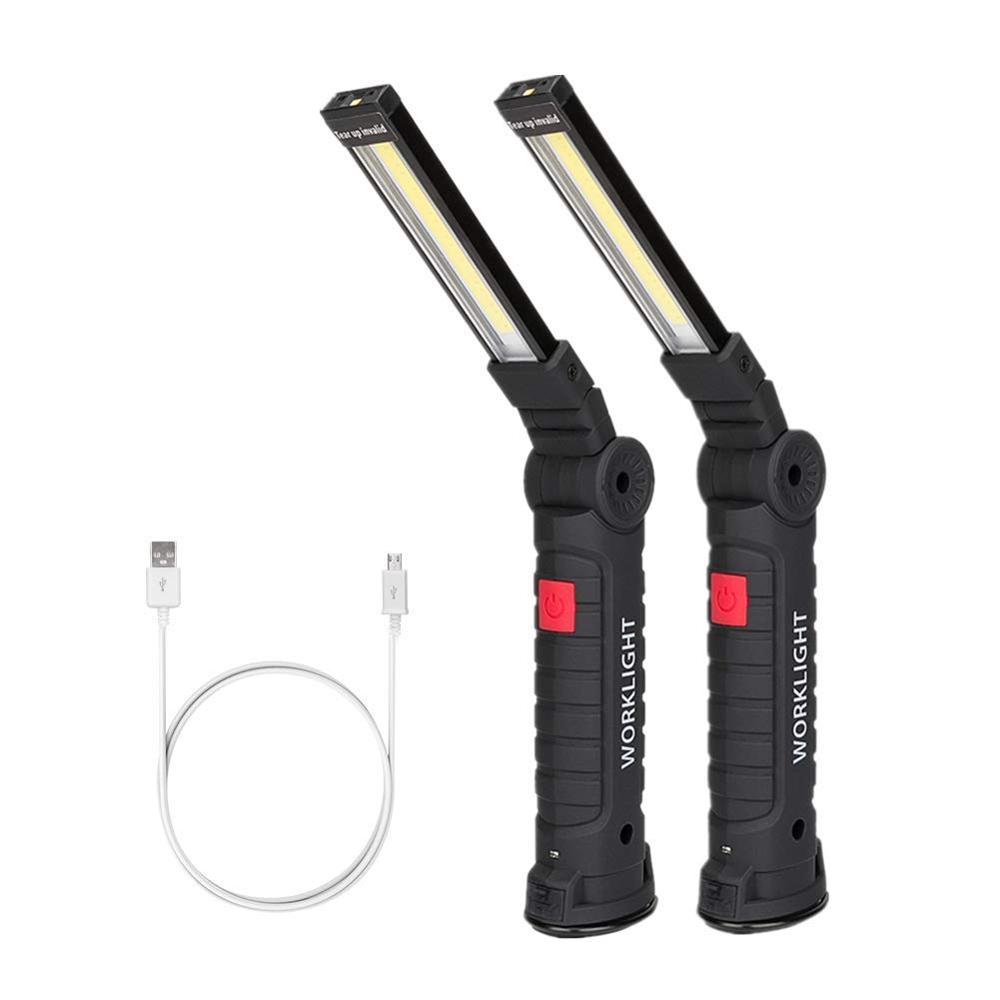 Free Sample 3W COB LED portable Multi-fonction Hanging Hook Magnetic Stand Pocket Rechargeable Cordless Work light