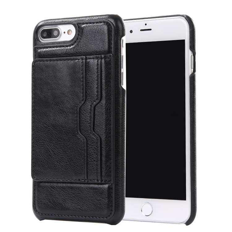 High Quality Stand Card Slot PU Leather Phone Case For iPhone 8 7 Plus , For iPhone 8 Back Cover Case With Card Holders