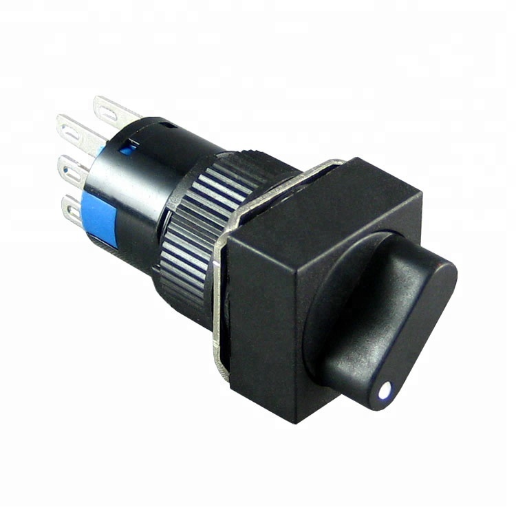 factory provide samples for free 3a 250v 3 phase black square rotary switch