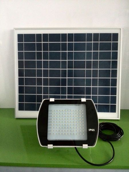 Waterproof Solar LED Floodlight with 40W Solar Panel IP65, Solar LED Lighting