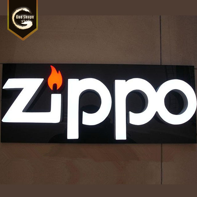 Customized led channel letter outdoor store signage 3d acrylic logo sign