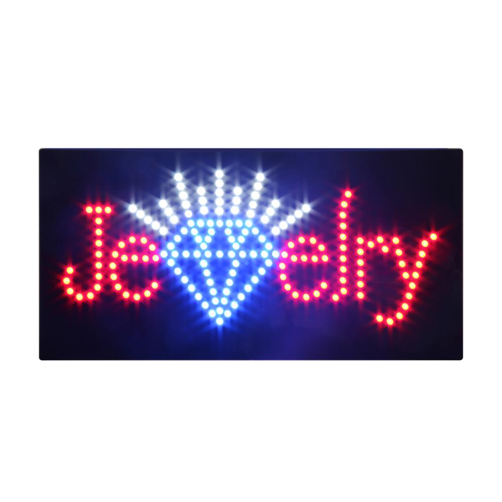 Hidly 12*24'' Super Bright LED Sign Indoor Advertising Acrylic LED Sign for Jewelry Store, Best Advertising Choice for Jeweler