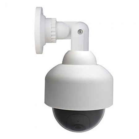 Professional Security Big Circle Simulated Indoor/Outdoor Security Camera with Blinking Red LED(US Adapter)