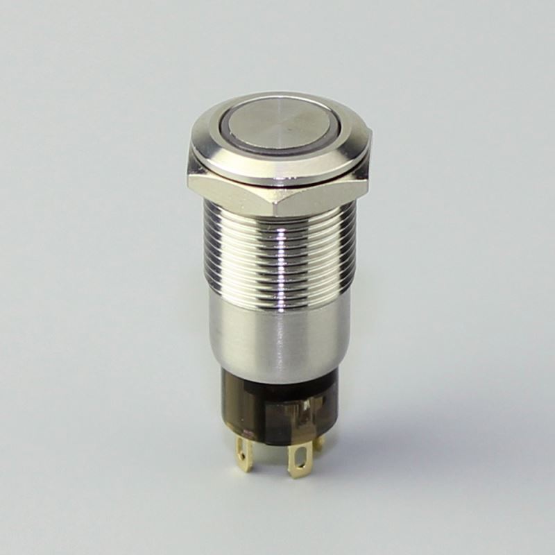 12mm Latching Illuminated 12v Push Button Switch e-era