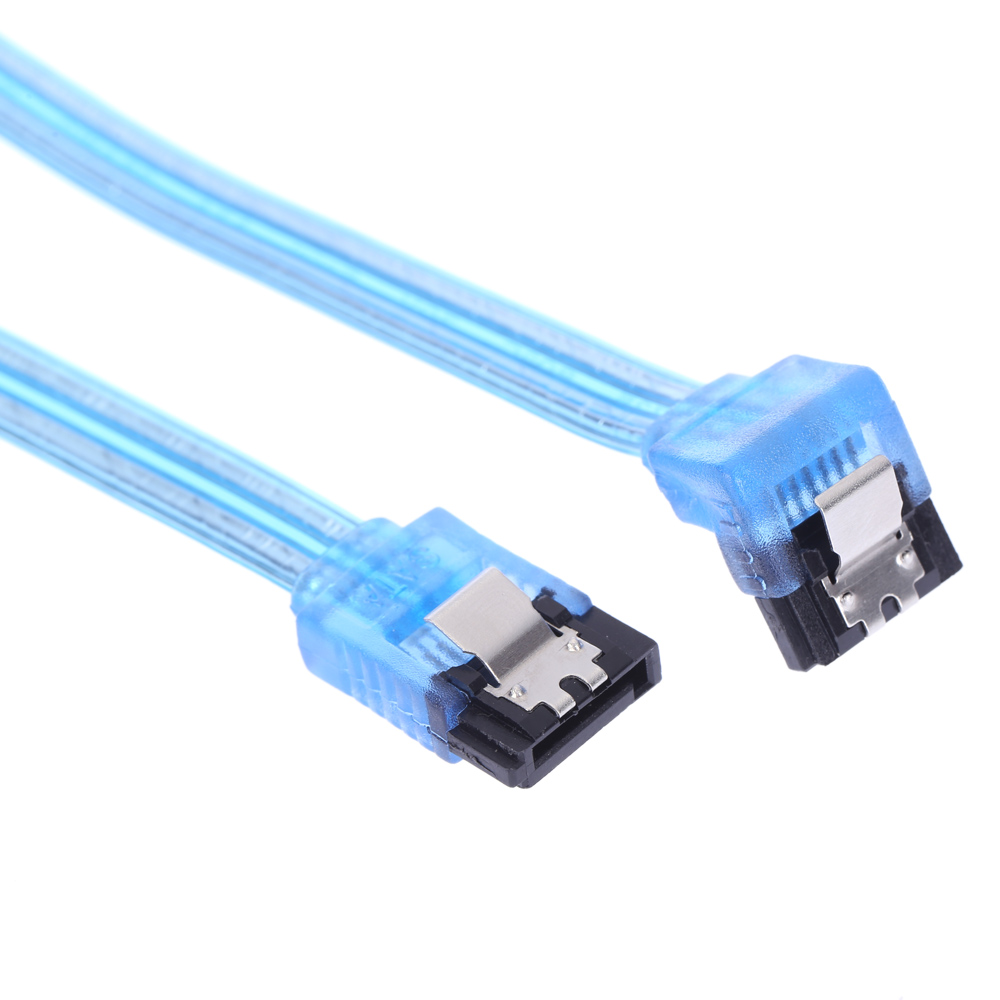 SATA 3.0 High Speed 6Gbps Straight/Right Angle Connector Data Cable Cord with Locking Latch Plug for HDD Hard Drive SSD