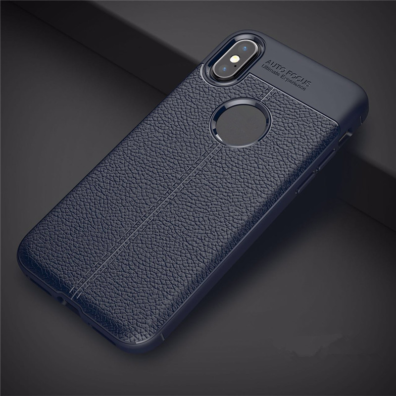 2017 New Design Carbon Fiber Lichee Pattern for iphone X Soft TPU Case for iphone 8
