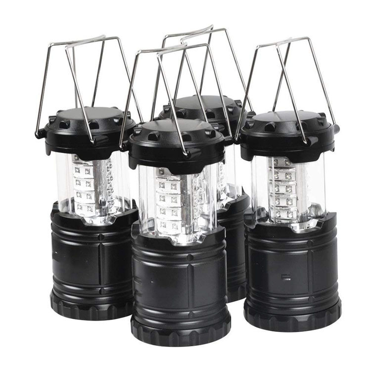 Goldmore high brightness waterproof 3*AA battery operated portable collapsible 30 LED camping lantern with hook&magnetic