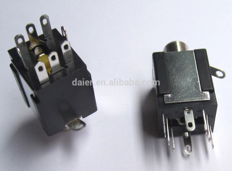 Stereo jack socket, 6.35mm stereo jack socket~