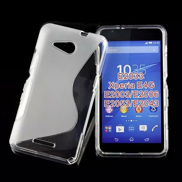 S line Soft Gel TPU Cover Phone Case For sony xperia E4G