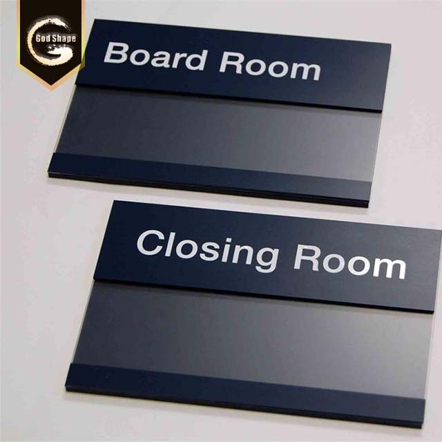 China manufacturer modern door plate office sign hotel sign name plate