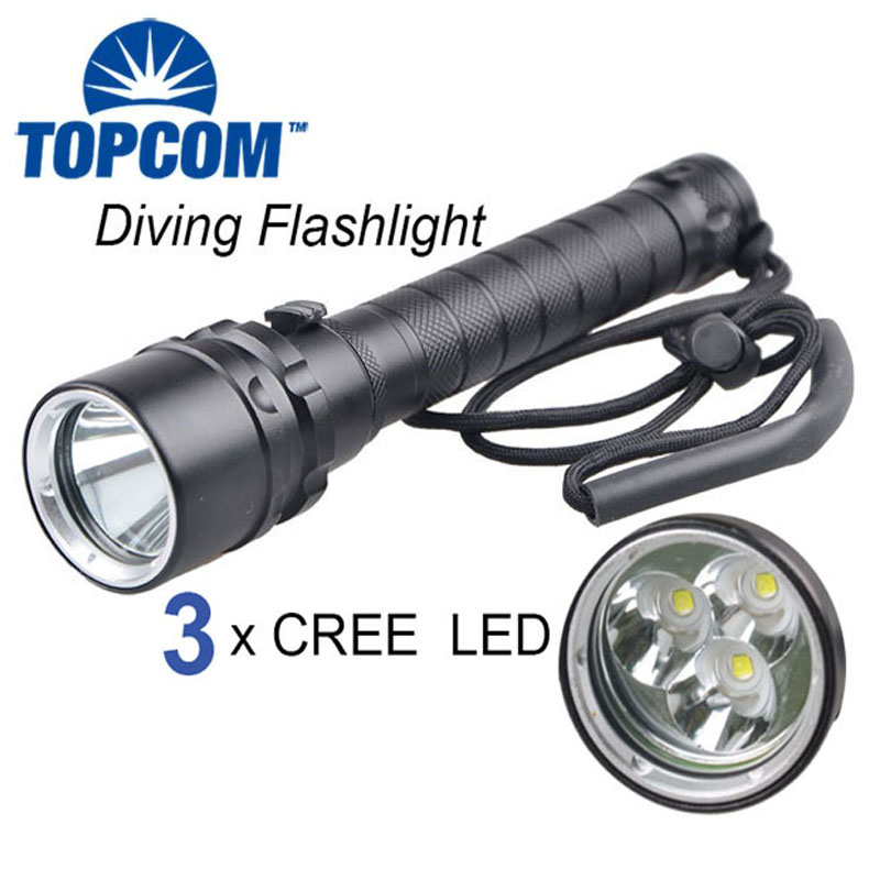 Most Powerful Diving Flashlight DIV05 IP68 Waterproof LED Dive Torch