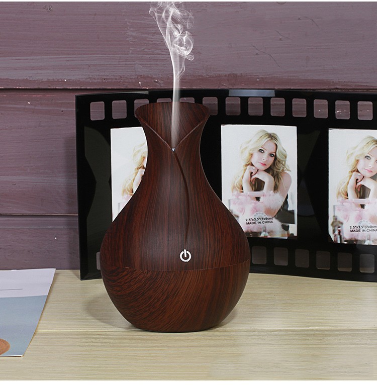 Wood USB Ultrasonic Aroma Diffuser Car Air humidifier Essential Oil DIffuser