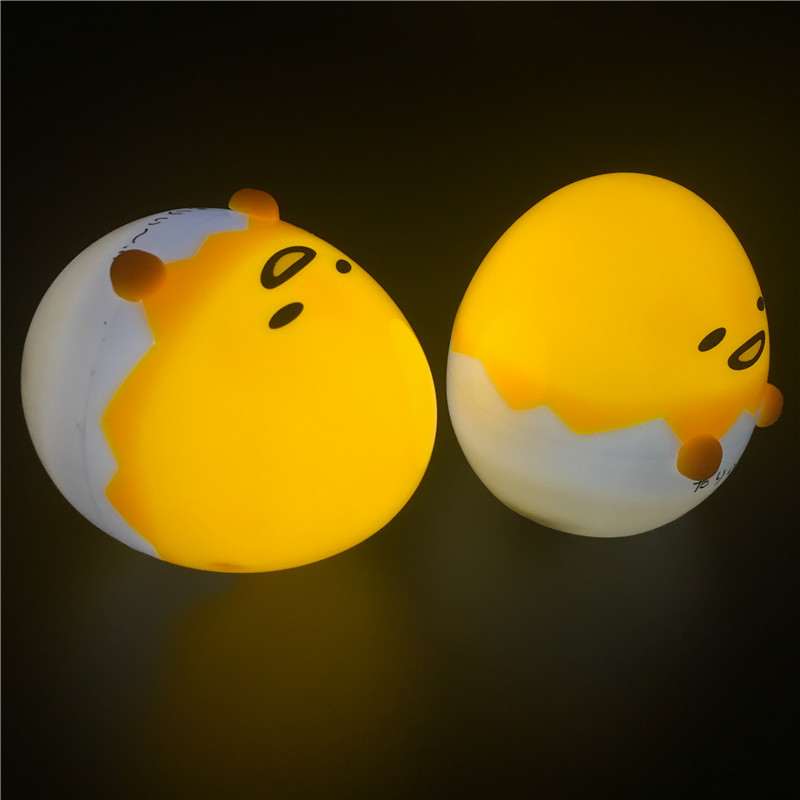 Egg Light-Up Night Lamp Children Toys Lazy Eggs LED Lamp Novelty Home Decoration Table Lighting